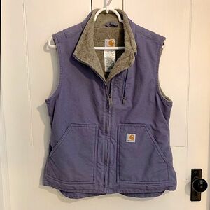 Carhartt Washed Duck Sherpa Lined Jacket Vest